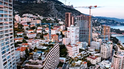 Cityscape of Principality of Monaco Stock Footage 135454008