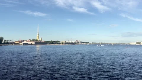 Cityscape from the river Stock Footage 299741186