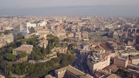 Cityscape of Rome Stock Footage 84851074