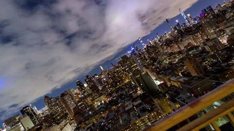 Cityscape Rotating Timelapse (1 of 5) Stock Footage 142706405
