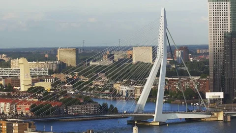 Cityscape of Rotterdam Video stock 70515289