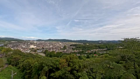 Cityscape seen from a distance Stock Footage 252694454