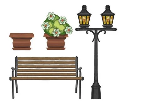 Cityscape set elements icons, symbol. icon. illustration Illustrazione stock