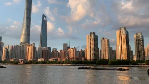 Cityscape in Shanghai Stock Footage 342561809