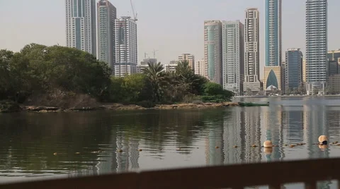 Cityscape Sharjah Stock Footage 45906259