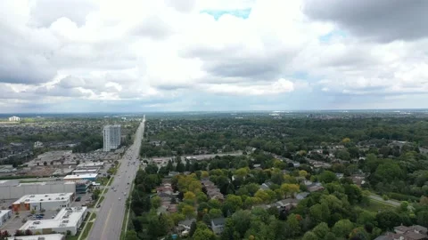 Cityscape from the sky Stock Footage 217786395