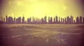 Cityscape skyline ocean rising sea level silhouette skyscraper future climate 4k 4k or 4k+ Resolution