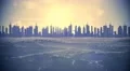 Cityscape skyline ocean rising sea level silhouette skyscraper future climate 4k 4k or 4k+ Resolution