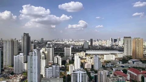 Cityscape Skyline  Timelapse Stock Footage 98496163