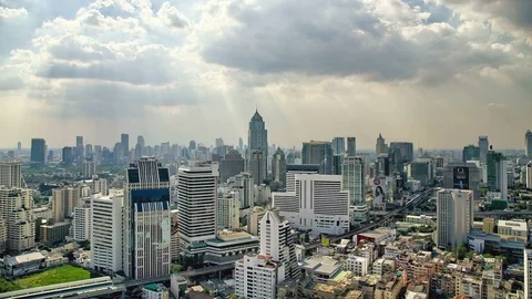 Cityscape Skyline  Timelapse Stock Footage 98496266