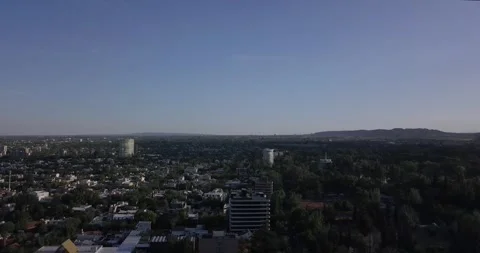 Cityscape Soar: A Drone's View of Mendoza Stock Footage 274364210
