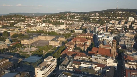 Cityscape of Stuttgart Stock Footage 94258613
