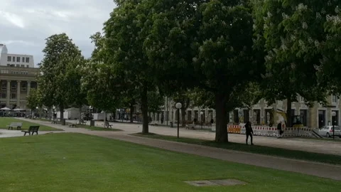 Cityscape of Stuttgart in May Stock Footage 123813653