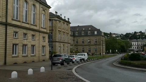 Cityscape of Stuttgart in May 库存影片 123814044