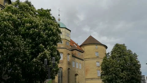 Cityscape of Stuttgart in May Stockbeeldmateriaal 123814356