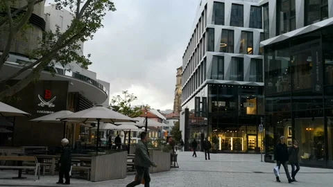 Cityscape of Stuttgart in May 库存影片 123814450