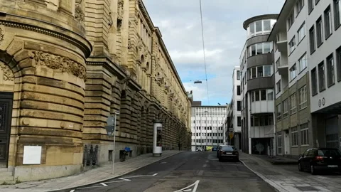Cityscape of Stuttgart in May 库存影片 123814457
