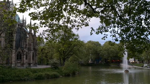 Cityscape of Stuttgart in May 库存影片 123814483