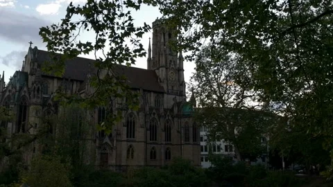 Cityscape of Stuttgart in May 動画素材 123814531
