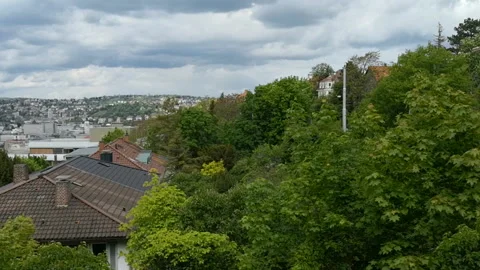 Cityscape of Stuttgart in May 库存影片 123815812