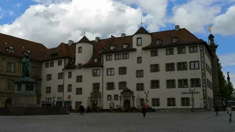 Cityscape of Stuttgart in May 库存影片 123816000