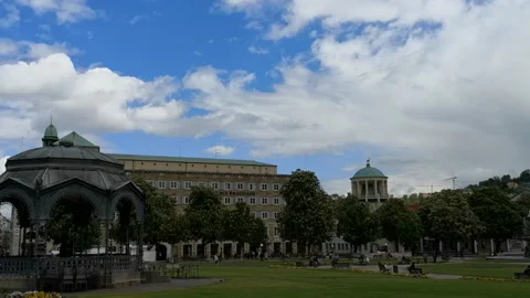 Cityscape of Stuttgart in May 库存影片 123816047