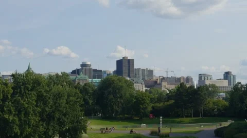Cityscape on a sunny day Stock Footage 285693870