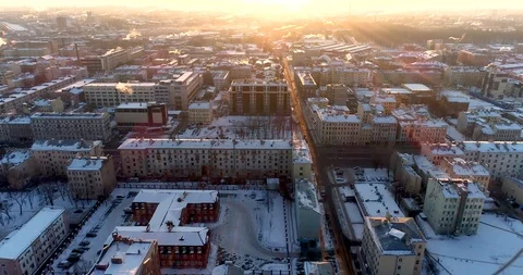 Cityscape at sunrise 動画素材 86818748