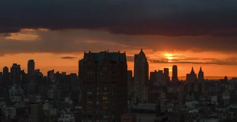 Cityscape Sunset (1 of 3) Stock Footage 153172607