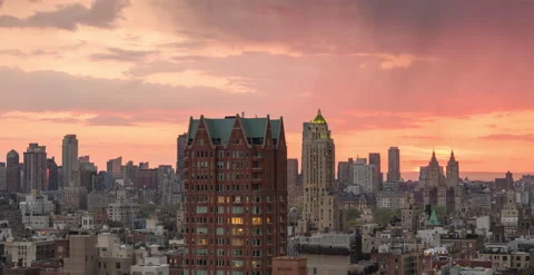 Cityscape Sunset (2 of 3) Stock Footage 153172684