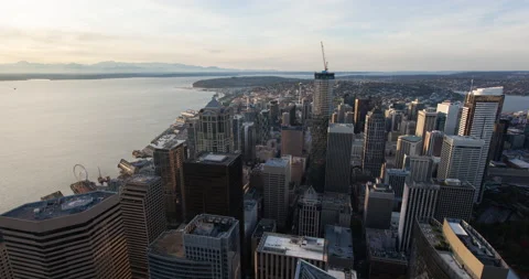 Cityscape sunset time lapse Stock Footage 165241733