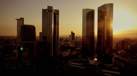 Cityscape time lapse. skyline view. modern buildings. bank banking Stock Footage 40544408