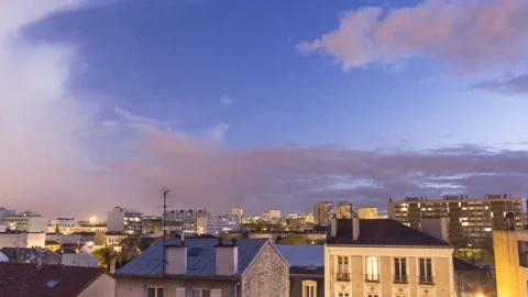 Cityscape - Timelapse from day to night Stock Footage 165682877