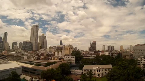 Cityscape timelapse sky view Stock Footage 56084503