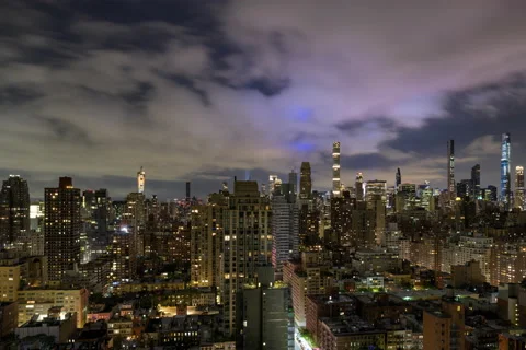 Cityscape Tribute in Light (2 of 3) Stock Footage 139694622