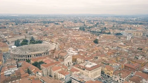 Cityscape of Verona Stock Footage 87662750