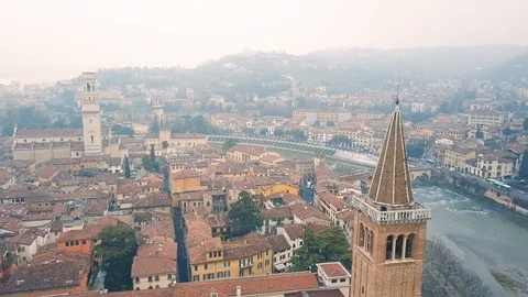 Cityscape of Verona Stock Footage 87663540