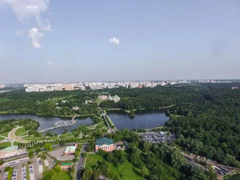 Cityscape view from above Stock Photos