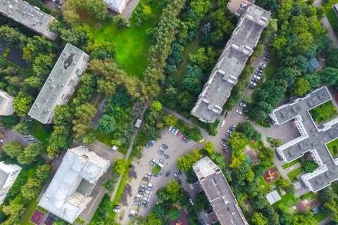 Cityscape view from above Stock Photos
