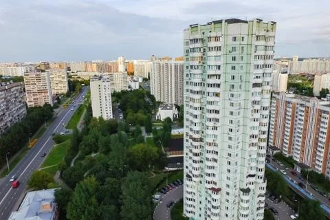 Cityscape view from above Foto stock