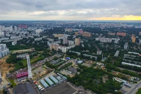 Cityscape view from above Stock Photos