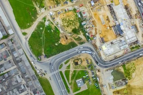 Cityscape view from above Stock Photos