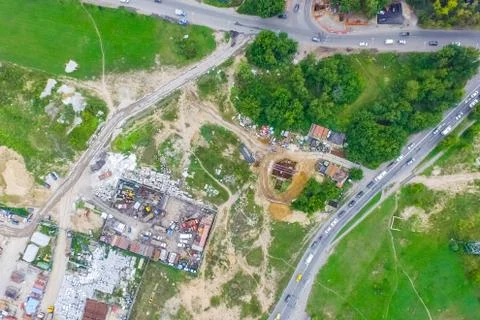 Cityscape view from above Foto stock