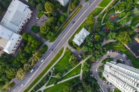 Cityscape view from above Foto stock