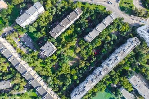 Cityscape view from above Stock Photos