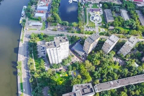 Cityscape view from above Stock Photos