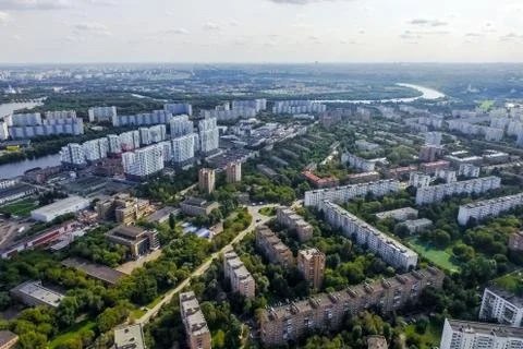 Cityscape view from above Foto stock