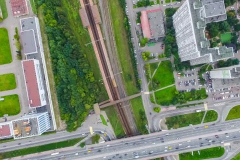 Cityscape view from above Stock Photos