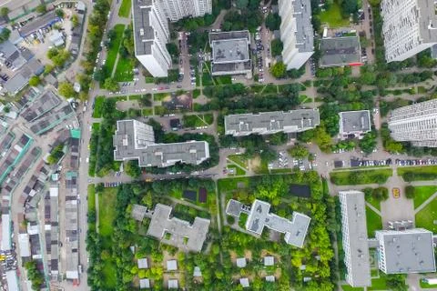 Cityscape view from above Stock Photos