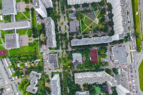 Cityscape view from above Stock Photos